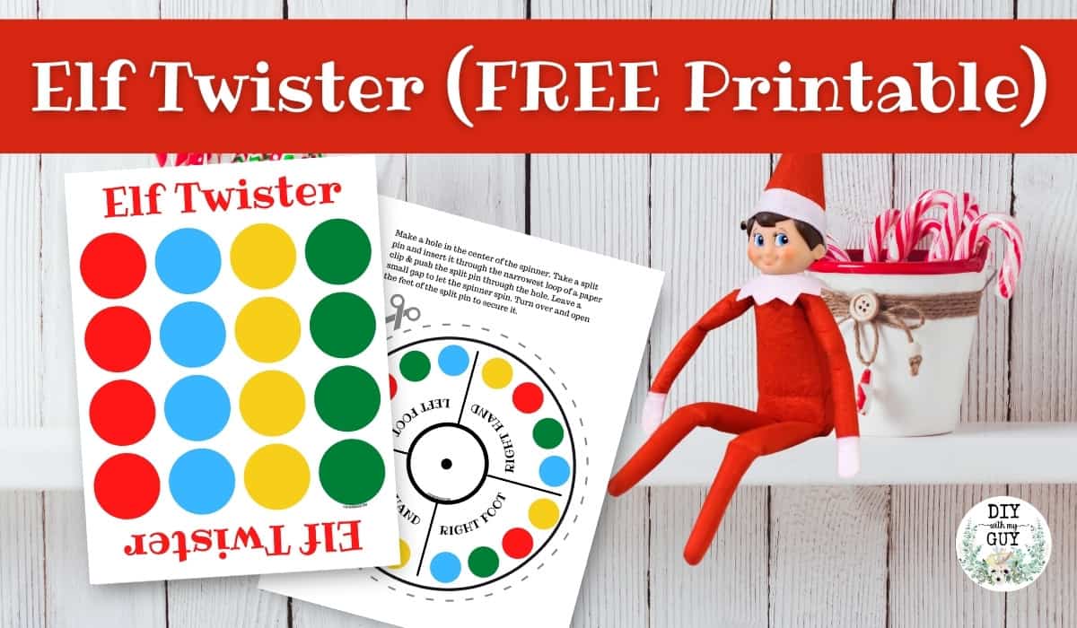 elf twister free printable - diy with my guy